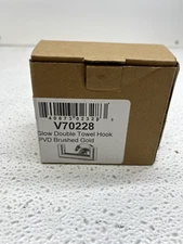 ICO Bath Volkano Glow Double Robe Hook V70228 Brushed Gold