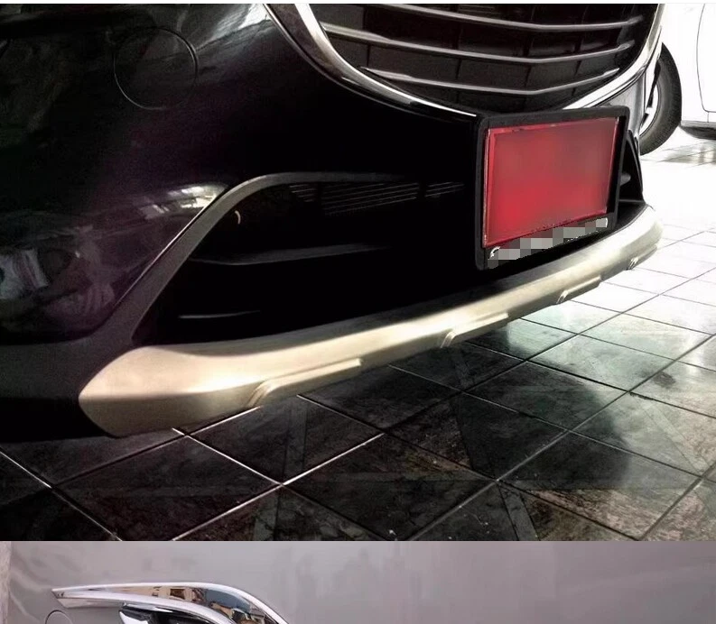 Ajuste para Mazda CX-3 2015 2016 2017 2018 protector delantero parachoques placa protector moldura Foto 2 de 4