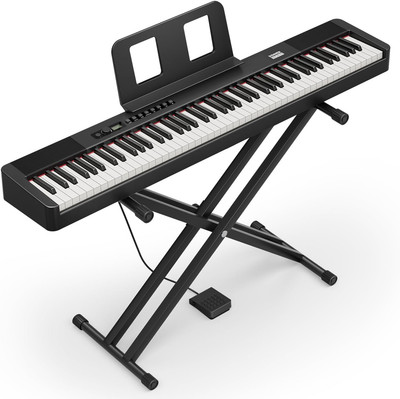 DEP-20 Lite Beginner Digital Piano 88 Key Weighted Full Size Keyboard, Portable