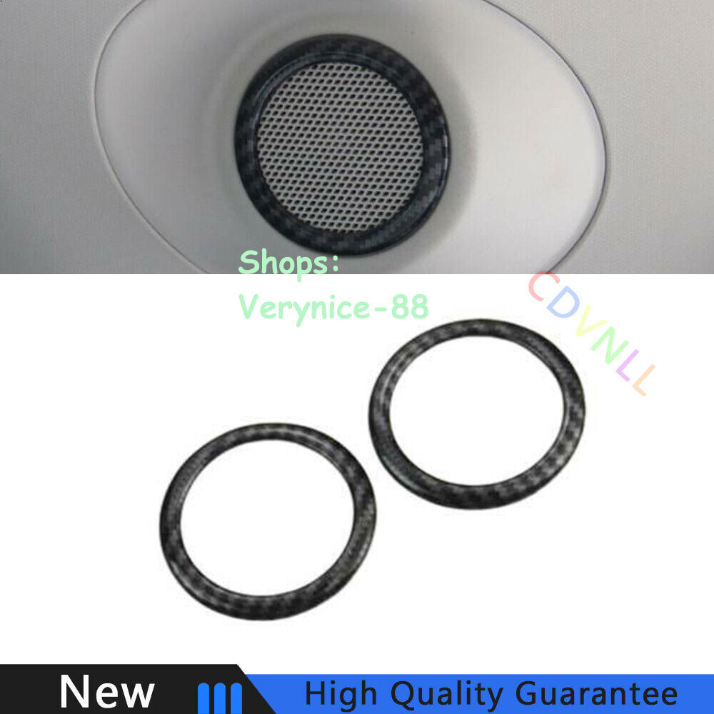 Fit For Ford Edge 2015-2021 Carbon Fiber Tailgate Rear Door Speaker Cover Trim