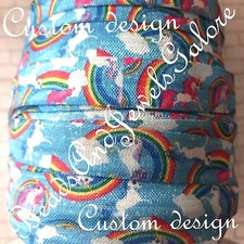 Unicorn foe unicorn elastic unicorn hair ties Lularoe foe inspired unicorn- 5/8