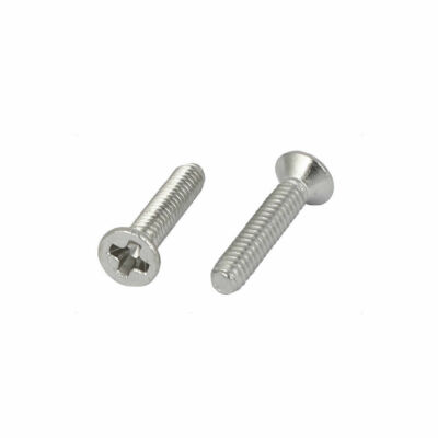 Lot De 10 Vis Inox Tête Fraisée Cruciforme DIN 965 - M1,6 X 10 Mm