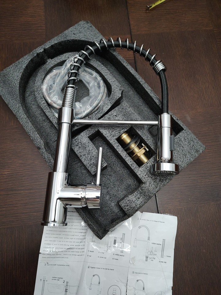 OWOFAN Kitchen Faucet W/Parts & Instructions Elegant Contemporary eBay