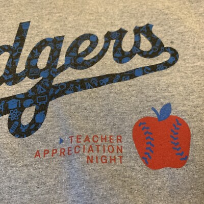 Rare Los Angeles Dodgers Teacher Appreciation Night Gray SGA