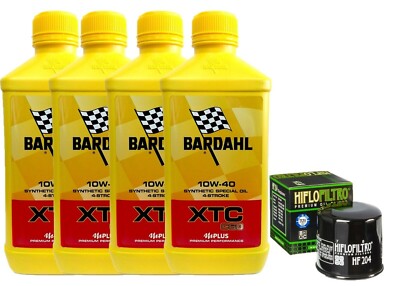 Motorrad Inspektion Triumph Tiger 800 2012 Bardahl XTC 10W40 Filter Hiflo HF204