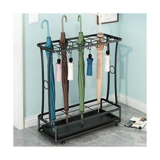 tonchean Umbrella Rack Stand,21-Slots Umbrella Holder with Removable Drip Tra...