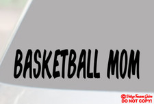 BASKETBALL MOM Vinyl Decal Sticker Rear Window Bumper FUNNY PROUD SPORTS FAMILY