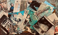 30 Pages PDF printable Complex DIGITAL Art download Junk Journal Ephemera Kit