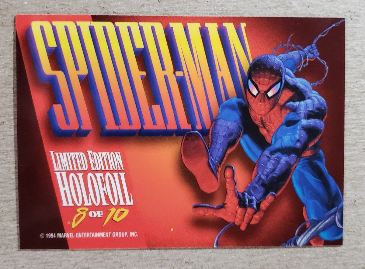 1994 Marvel Masterpieces Holofoil Spider-Man #8 Insert Card | eBay