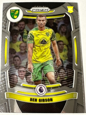 2021-22 Panini Prizm Premier League Norwich City Ben Gibson RC