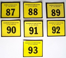 NEW Fuel Pump Octane Decal Sticker Garage Toolbox Gas Jetski Boat Motorcycle Car