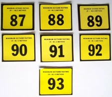 NEW Fuel Pump Octane Decal Sticker Garage Toolbox Gas Jetski Boat Motorcycle Car