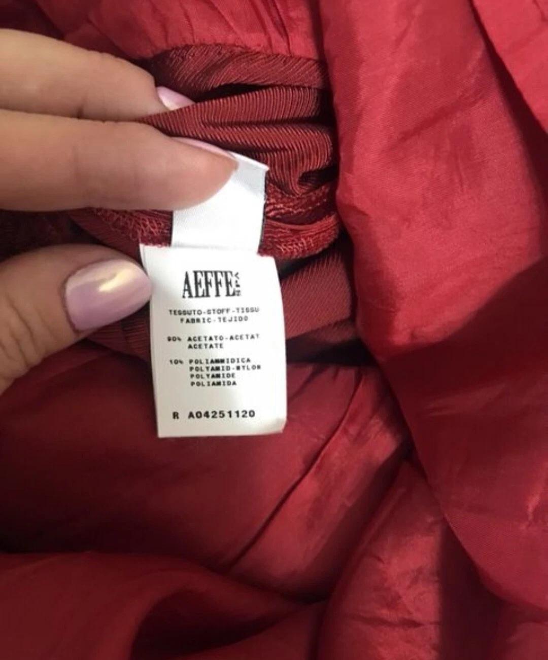 Abito Midi Moschino Economico e Chic A Line Rosso Cocktail Taglia 40It