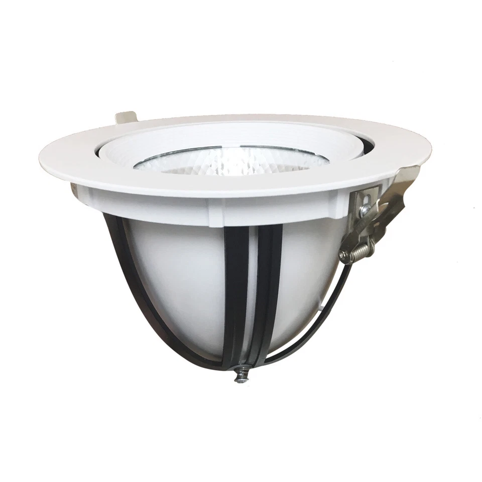 Faro LED COB 40W a incasso rotondo Orientabile 220v F.I.180-185mm - Immagine 2 di 4