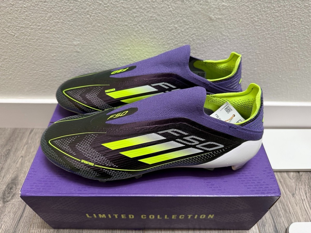 Adidas F50 ELITE FAST REBORN FG 28cm 新品 adidas F50 Elite Fast Reborn FG Purple Lucid Lemon Men's
