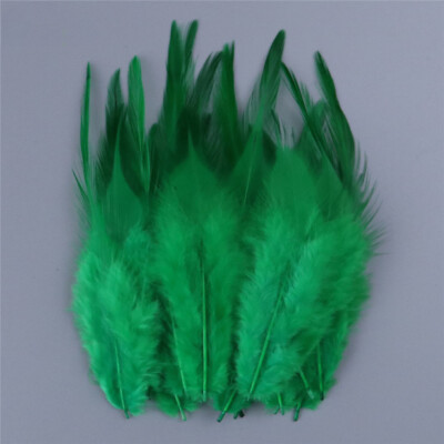 100pcs Rooster Feathers DIY Headdress Clothing Accessories Feather Crafts Decor