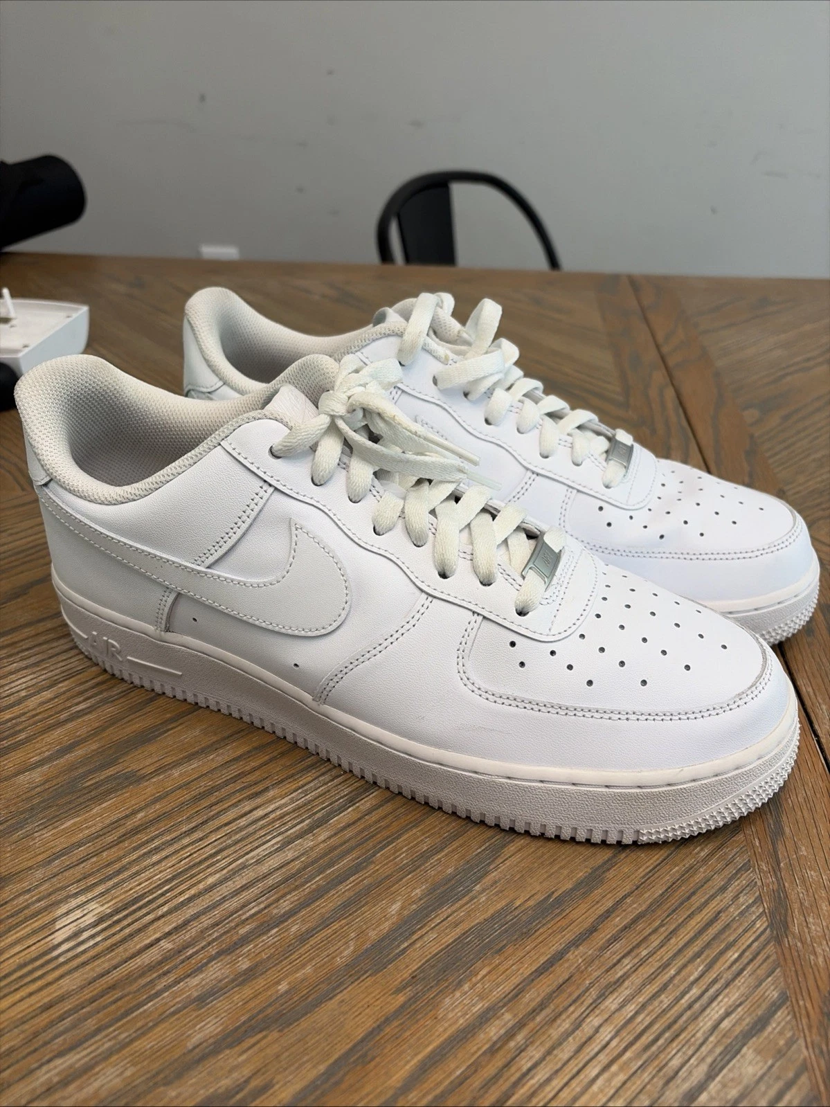 Nike Air Force 1 '07 CW2288-111 Triple White Low Top Sneaker Men 11.5