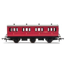 Hornby Br, 6 Wheel Coach, 1St Class, Fitted Lights, E41373 - Era 4 - 69-R40123