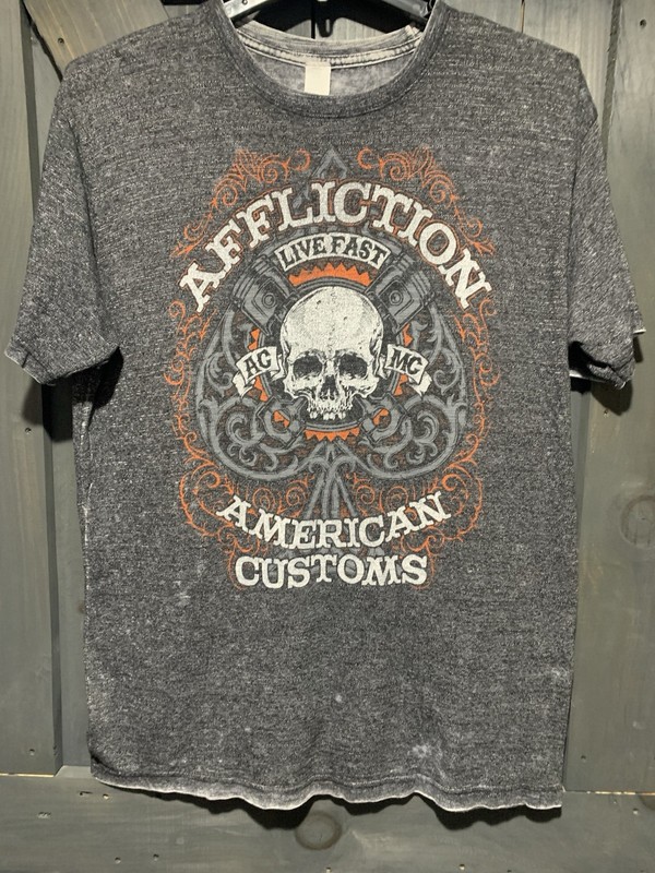 Affliction Men's Short-Sleeve T-Shirt American Customs, Size XXL