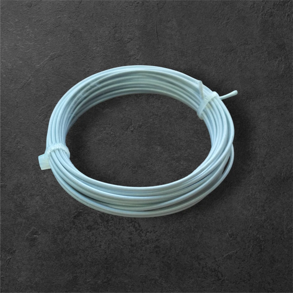 millinery wire - hard 1.25mm silk covered stainless steel wire 5m- - Image 3 of 3