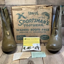 Northerner Servus Vintage Rubber USA Waterproof Sportsman’s Boots w/ Box Size 9