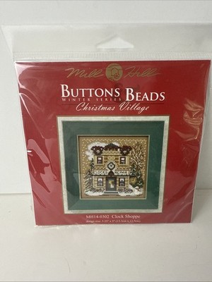 MILL HILL Buttons Beads Kit Counted Cross Stitch CLOCK SHOPPE MH14-0302