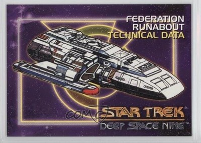 1993 SkyBox Star Trek Deep Space Nine Federation Runabout Technical Data #91 6b1