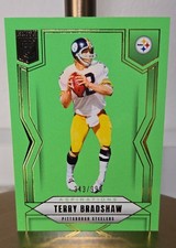 2025 Panini Donruss Elite - Terry Bradshaw #7 Aspirations Lime Green #343/999