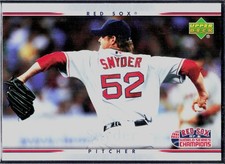2007 Upper Deck World Series Champions Boston Red Sox #22 Kyle Snyder