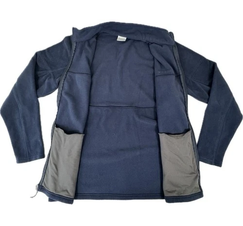 Columbia men’s Basin Trail III full zip fleece jacket navy blue size LG image 5