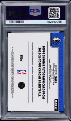 2025-26 Topps Chrome - Rookie Autographs Cooper Flagg #TCAR-CF