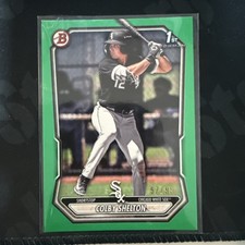2026 Bowman Baseball BP-144 Colby Shelton, Chicago White Sox Green 97/99