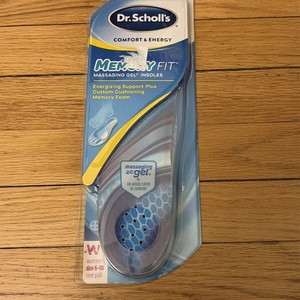DR. SCHOLL'S Comfort And Energy Memory Fit Women's Insoles Massaging Gel SZ 6-20