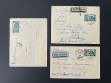 Maroc - nº 125 sur 3 Lettres par Avion dont 1 pour le Luxembourg - TB