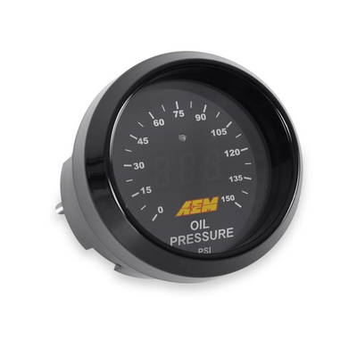 #ad #ad 30 4407 AEM Classic Digital 150 PSI OIL Pressure Gauge Kit $243.95