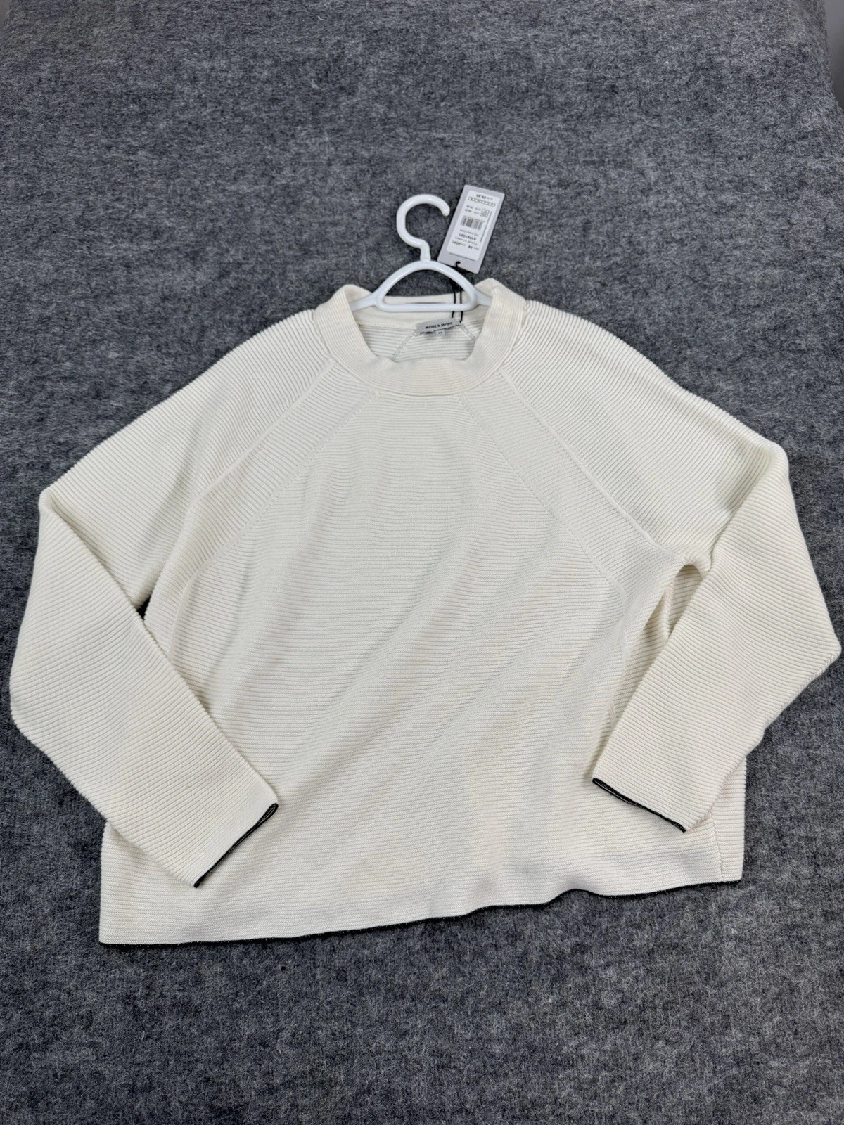 More And More Sweater Womens XL 46 White Pullover Sweatshirt Soft N118
