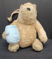 Vintage Disney Classic Winnie The Pooh 9" Musical Crib Pull Baby Nursery Plush