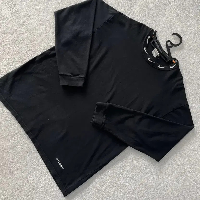 Nike Stussy NRG Long Sleeve Sweatshirt Black XL thumbnail 2