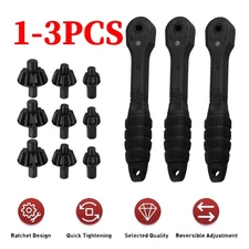 2-in-1 Ratchet Drill Chuck Key Wrench Universal Drill Chuck Key Replacement Tool