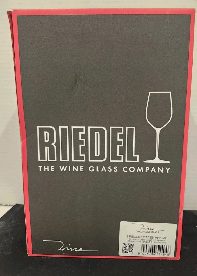 Riedel Wine Champagne Glass - Set of 2 - 6448/08 in retail box - Image 2 of 4