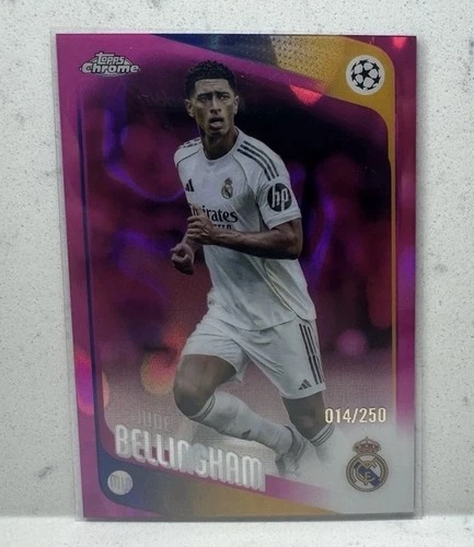2025-26 Topps Chrome UCC Jude Bellingham Pink Lava /250 Real Madrid/England