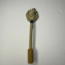 GI Joe Gas Mask Miniature Toy Flexible Hose Yellow Filter Vintage Accessory