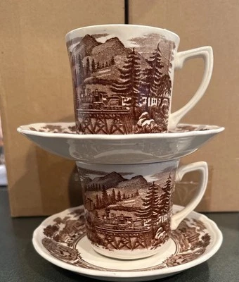 American Legend Royal Staffordshire 2 Cups and Saucers Made in England⭐️ - Image 1 of 4
