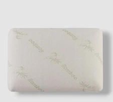Cheer Collection White Classic Bamboo Latex Pillow | 15.7" x 23.6" in