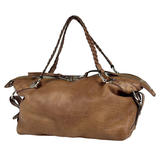 Gucci Handbag Leather Brown 232959 Ladies Used