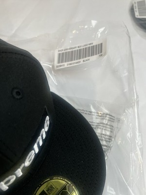 New 2026 Supreme New Era Box Logo Cap Black New York Size 7 3/8 | eBay