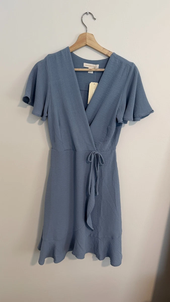 casual wrap dresses Short Sleeve Solid Short for sale Long sleeve Women's BOHO ME Clothing aline silhouette The dress features a Color:Green-2