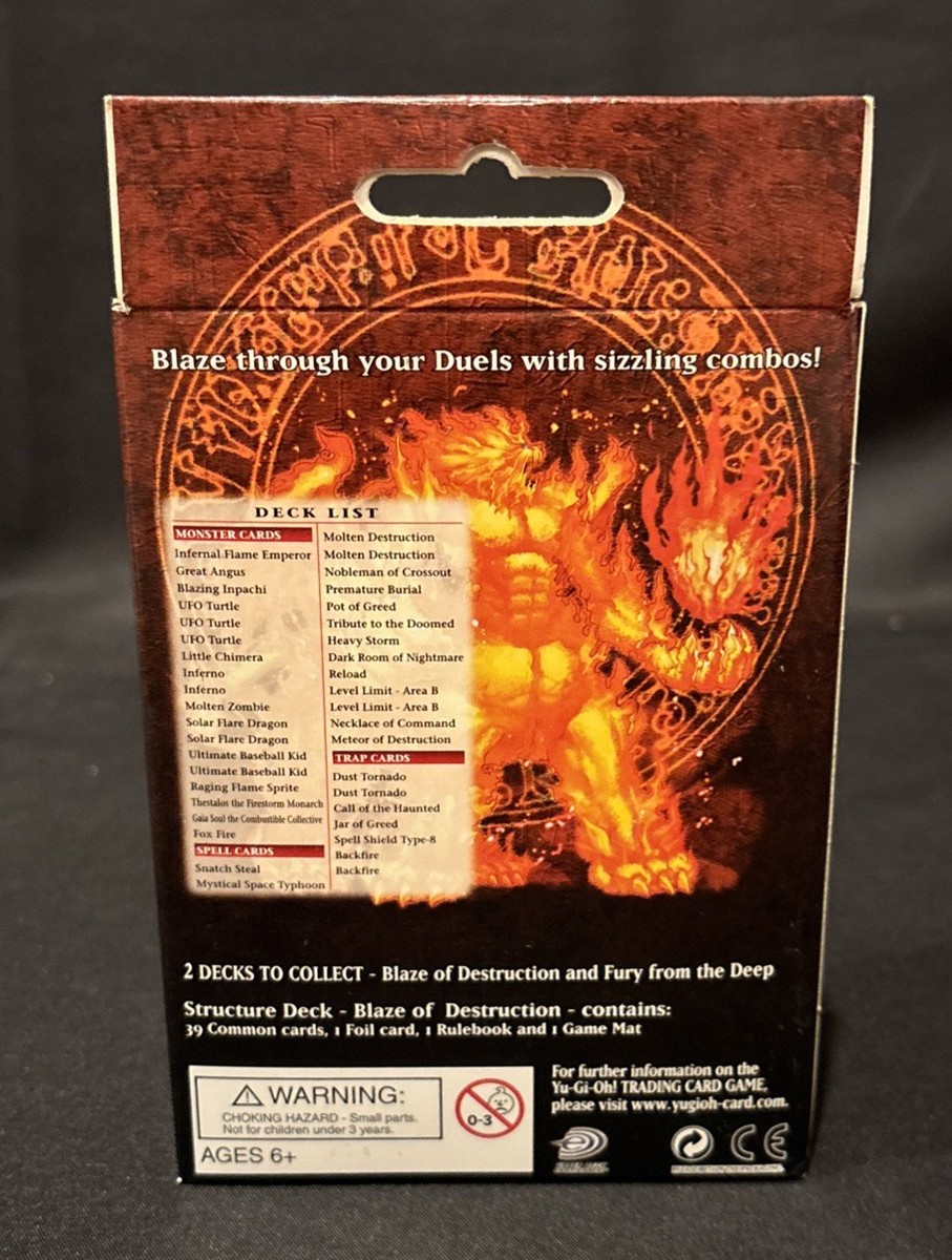 2005 Yugioh Blaze Of Destruction 1st Edition Structure Deck -Factory Sealed 2005 Yugioh Blaze Of Destruction 1st Edition Structure Deck -Factory Sealed