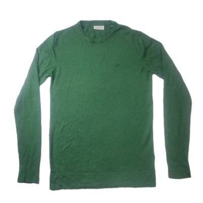 Lindbergh Crewneck Sweater Slim Fit Men s Med Green Long Sleeve Causal Adult Top