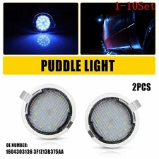 LED Side Rear View Mirror Puddle Lights For Ford F150 Explorer Edge Taurus 1-10X